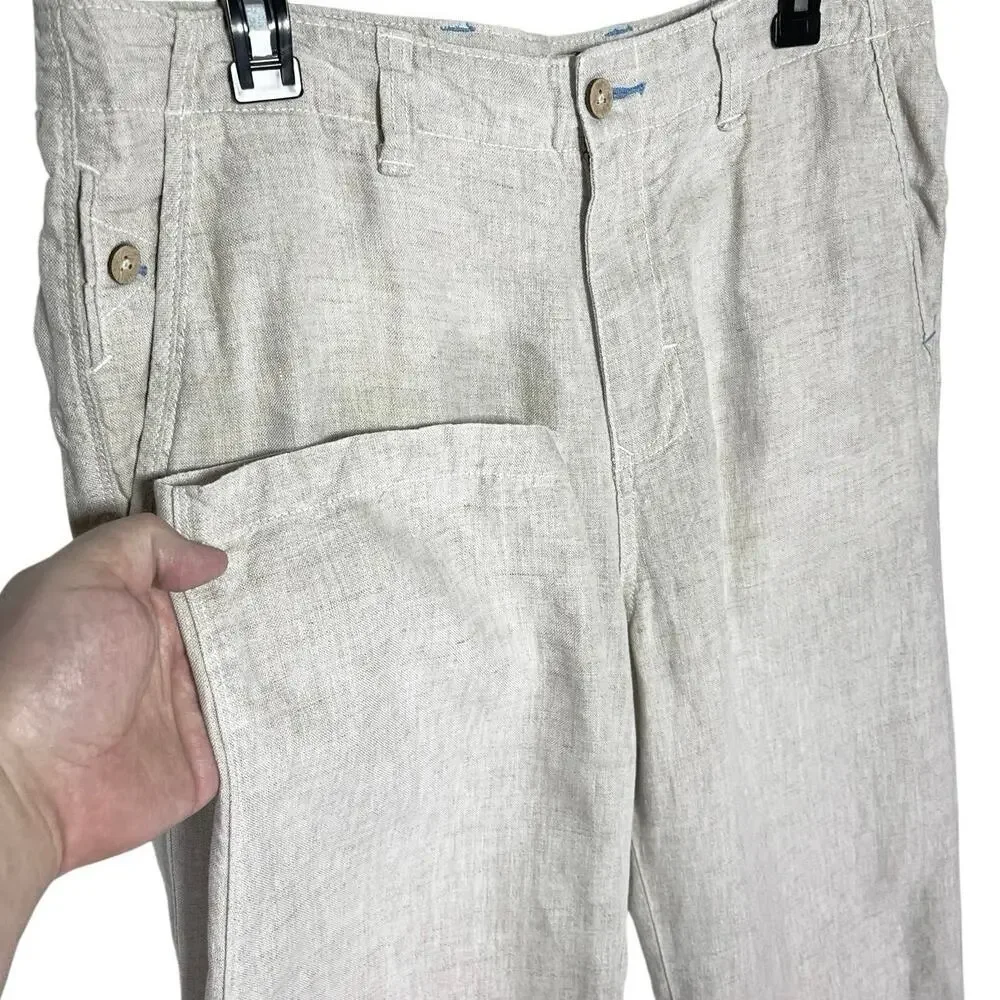 TOMMY BAHAMAS Relax Men’s Linen Straight Leg Trouser Pant 34/30